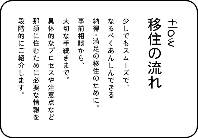 移住の流れ